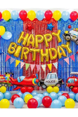 party-propz-birthday-decoration-boys-happy-birthday-foil-balloon-transport-vehicles-foil-balloons-plane-train-plice-car-plane-fire-truck-foil-curtain-for-kids-boys-1st-birthday-set-of-70-