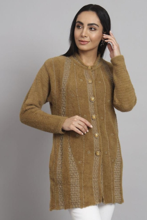 ewoolsin-woollen-round-neck-womens-buttoned-cardigans-brown-none