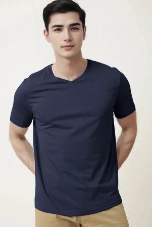 radprix-cotton-regular-fit-solid-half-sleeves-mens-t-shirt-navy-pack-of-1-none