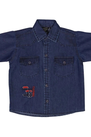 kids-denim-half-sleeves-shirt-none