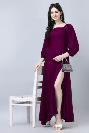 jash-creation-rayon-solid-full-length-womens-side-slit-dress-magenta-pack-of-1-none