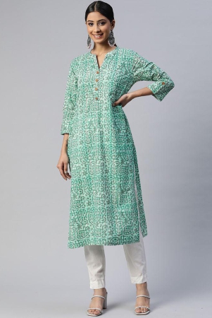 svarchi-green-cotton-womens-straight-kurti-pack-of-1-none