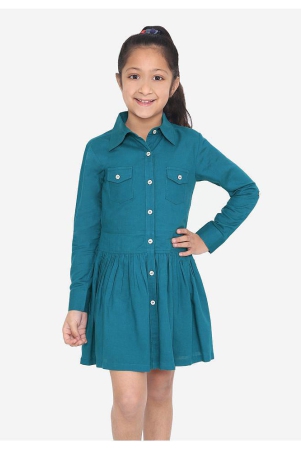 naughty-ninos-blue-cotton-girls-shirt-dress-pack-of-1-none