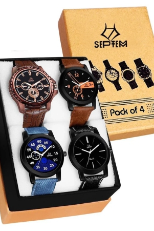 septem-multicolor-leather-analog-mens-watch