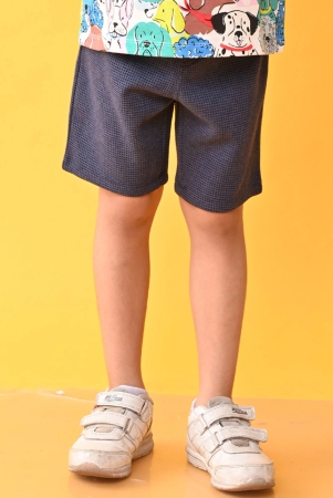 blue-check-textured-boys-shorts-blue-2-3-years-1n-blue