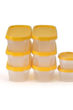 oliveware-polyproplene-black-dal-container-set-of-8-yellow