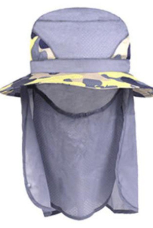 mens-womens-neck-cover-breathable-sun-fishing-hat-ear-flap-bucket-outdoor-uv-protection-cap-gray