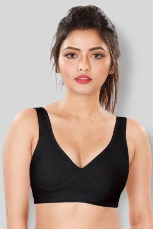 dermawear-black-poly-cotton-lightly-padded-womens-sports-bra-pack-of-1-40b