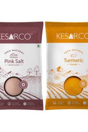 Pink Salt and Turmeric Powder Combo