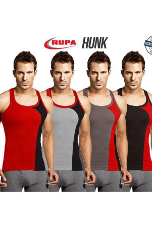 Rupa Multi Sleeveless Vests Pack of 4 - 100
