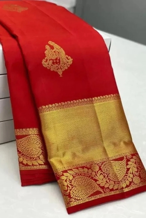 om-shantam-sarees-jacquard-self-design-saree-with-blouse-piece-red-pack-of-1-red