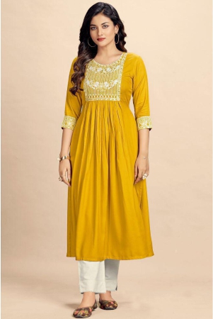 glomee-yellow-rayon-womens-nayra-kurti-pack-of-1-none