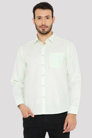 maharaja-cotton-blend-slim-fit-solids-full-sleeves-mens-casual-shirt-green-pack-of-1-none