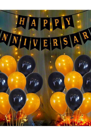 party-propz-happy-anniversary-decoration-items-with-led-light-bunting-metallic-balloons-52pcs-set-for-1st-5th25th-party-room-decoration-combo-setcouple-weddingmarriage-celebration