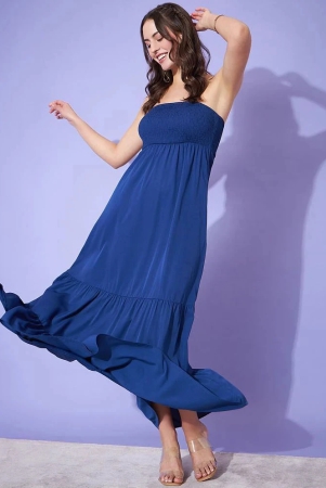 jash-creation-polyester-self-design-full-length-womens-fit-flare-dress-blue-pack-of-1-none