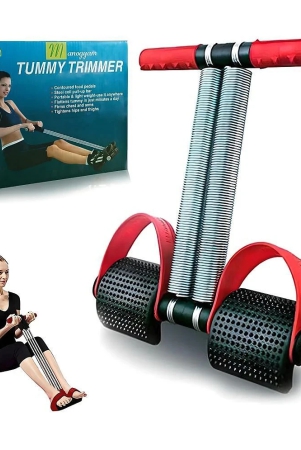 manogyam-red-black-tummy-trimmer-double-steel-spring-burn-off-calories-tone-your-muscles-ab-exerciser-red-black