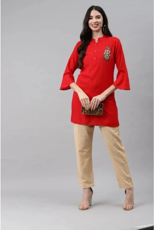 jc4u-red-rayon-straight-kurti-single-m