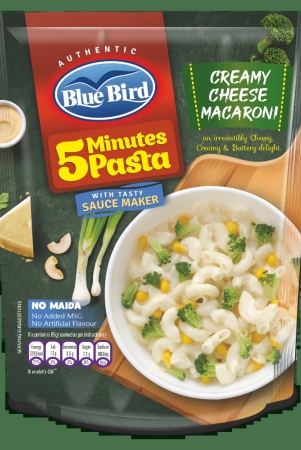 Blue Bird 5 Minutes Pasta Creamy Cheese Macaroni, 65 gm