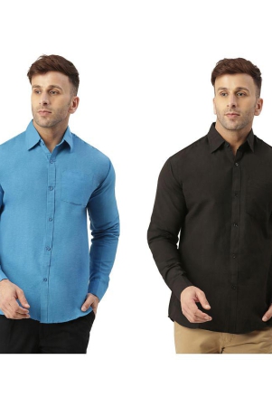 kloset-by-riag-100-cotton-regular-fit-solids-full-sleeves-mens-casual-shirt-black-pack-of-2-none