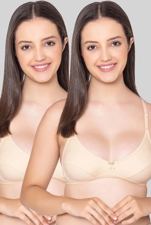 bodycare-beige-cotton-blend-lightly-padded-womens-everyday-bra-pack-of-2-none