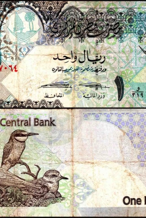 qatar-1-riyal-very-used-damaged-banknote