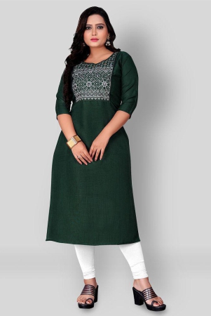 rangrasiya-green-cotton-blend-womens-straight-kurti-pack-of-1-xl