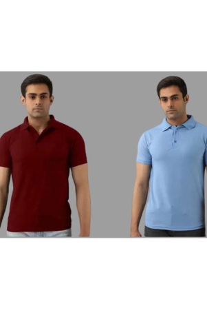 skyrise-multicolor-cotton-blend-slim-fit-mens-polo-t-shirt-pack-of-2-none