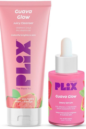 plix-vitamin-c-guava-combo-juicy-cleanser-face-serum-for-skin-brighteningpack-of-2