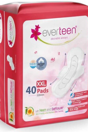 everteen-xxl-sanitary-napkin-pads-with-soft-top-layer-for-women-enriched-with-neem-and-safflower-1-pack-40-pads-320mm-each