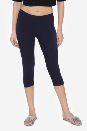 Women's Comfy Classy Capri Leggings - Navy