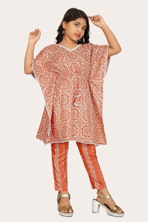 girls-fashionable-ethnic-set-kaftan-bottom-set-and-like-kaftan-dress-kurti-orange-8-9-years