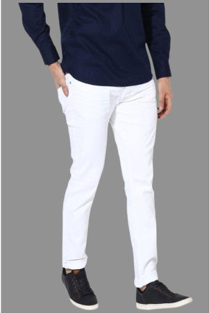 halogen-white-cotton-blend-slim-fit-mens-jeans-pack-of-1-none