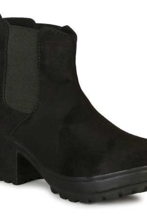 commander-black-womens-ankle-length-boots-none