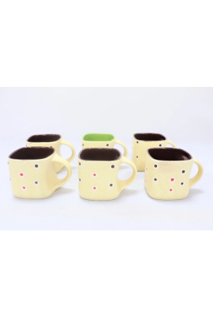 khurja-pottery-cup-multi-color-square-shape-6-pc-set