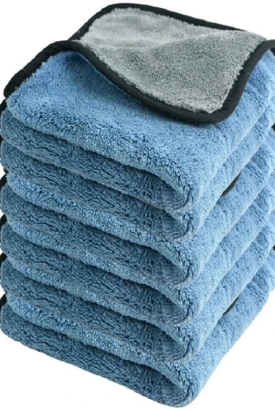 auto-hub-blue-800-gsm-drying-towel-for-automobile-pack-of-6-