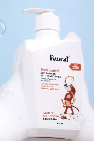 Petterati Shed Control Dog Shampoo With Conditioner - 400ml