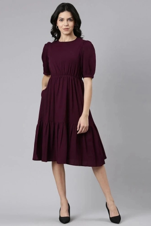 jash-creation-polyester-solid-knee-length-womens-fit-flare-dress-wine-pack-of-1-none