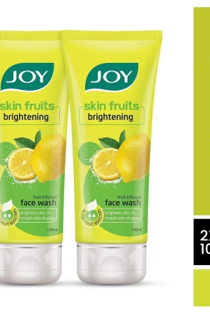 joy-skin-brightening-lemon-face-wash-with-vitamin-c-for-glowing-skin-200ml-pack-of-2-x-100ml