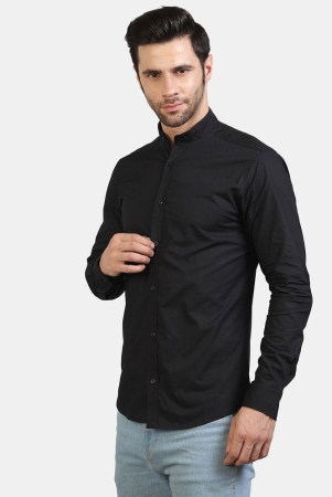 life-roads-100-percent-cotton-black-solids-party-wear-shirt-single-pack-none