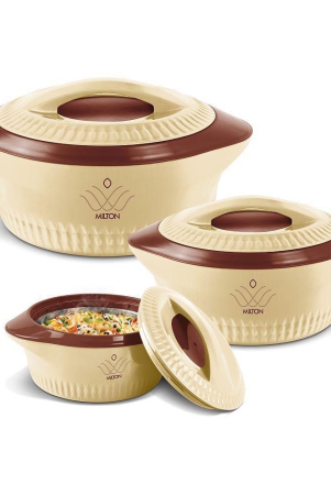 milton-royal-jr-insulated-inner-stainless-steel-casseroleset-of-3-410-ml-830-ml-127-litresbrown-bpa-free-food-grade-easy-to-carry-easy-to-store-ideal-for-chapatti-roti-