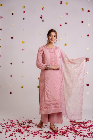 womens-pink-cotton-kurta-palazzoand-dupatta-set-xl-pink