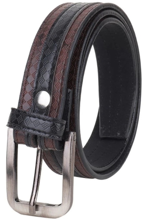 zacharias-boys-synthetic-leather-belt-for-kids-kb22-brown-black-6-10-years-pack-of-1-none