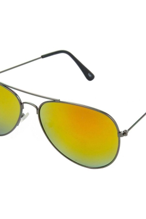 Hrinkar Yellow Pilot Sunglasses Styles Grey Frame Glasses for Men & Women - HRS140