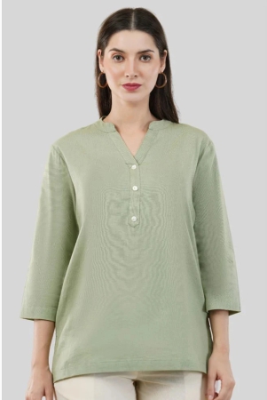 aktif-rayon-solid-straight-womens-kurti-mint-green-pack-of-1-none