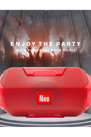 neo-206-red-5-w-bluetooth-speaker-bluetooth-v50-with-usbsd-card-slotcall-function-playback-time-4-hrs-red-red