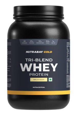 nutrabay-gold-tri-blend-whey-protein-powder-1kg-malai-kulfi-25g-protein-55g-bcaa-concentrate-isolate-hydrolyzed-protein-muscle-growth-recovery-gym-supplement-for-men-women