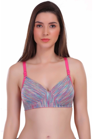 eves-beauty-women-t-shirt-heavily-padded-bra-34b-pink-cotton-spandex