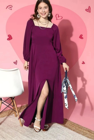 jash-creation-polyester-solid-full-length-womens-side-slit-dress-magenta-pack-of-1-none