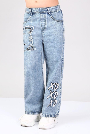 naughty-ninos-girls-medium-blue-denim-embroidered-flared-pants-none