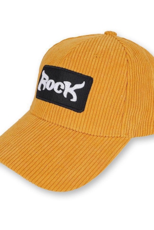 penyan-yellow-cotton-blend-mens-cap-pack-of-1-yellow